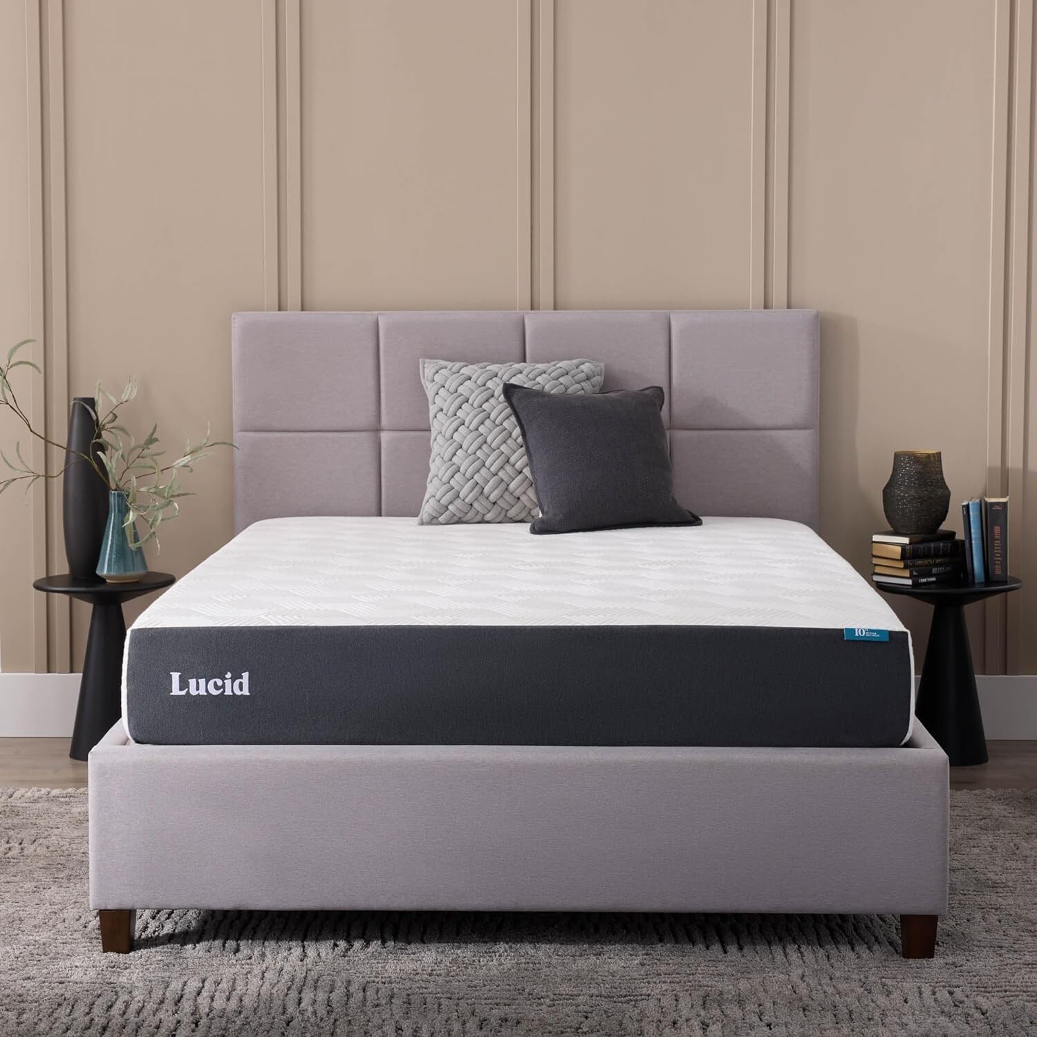 LUCID 10 Inch TWIN XL Memory Foam Mattress – Medium Feel – Bed in a Box – NEW