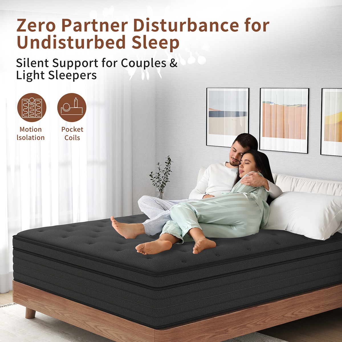 8″/12″/14″ Twin Full Queen King Mattress Gel Memory Foam Hybrid Spring In a Box