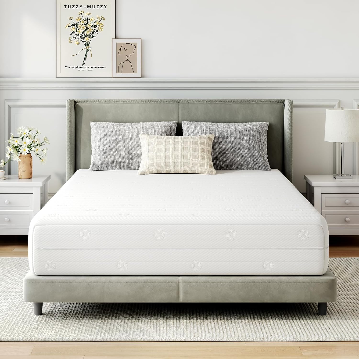 12″ Queen Mattress – Comfort Foam, Cooling & Breathable Design