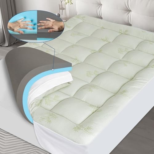 Pillow Top Mattress Topper Size, 4.5” Cooling Dual Layer Full Dual Layer Topper