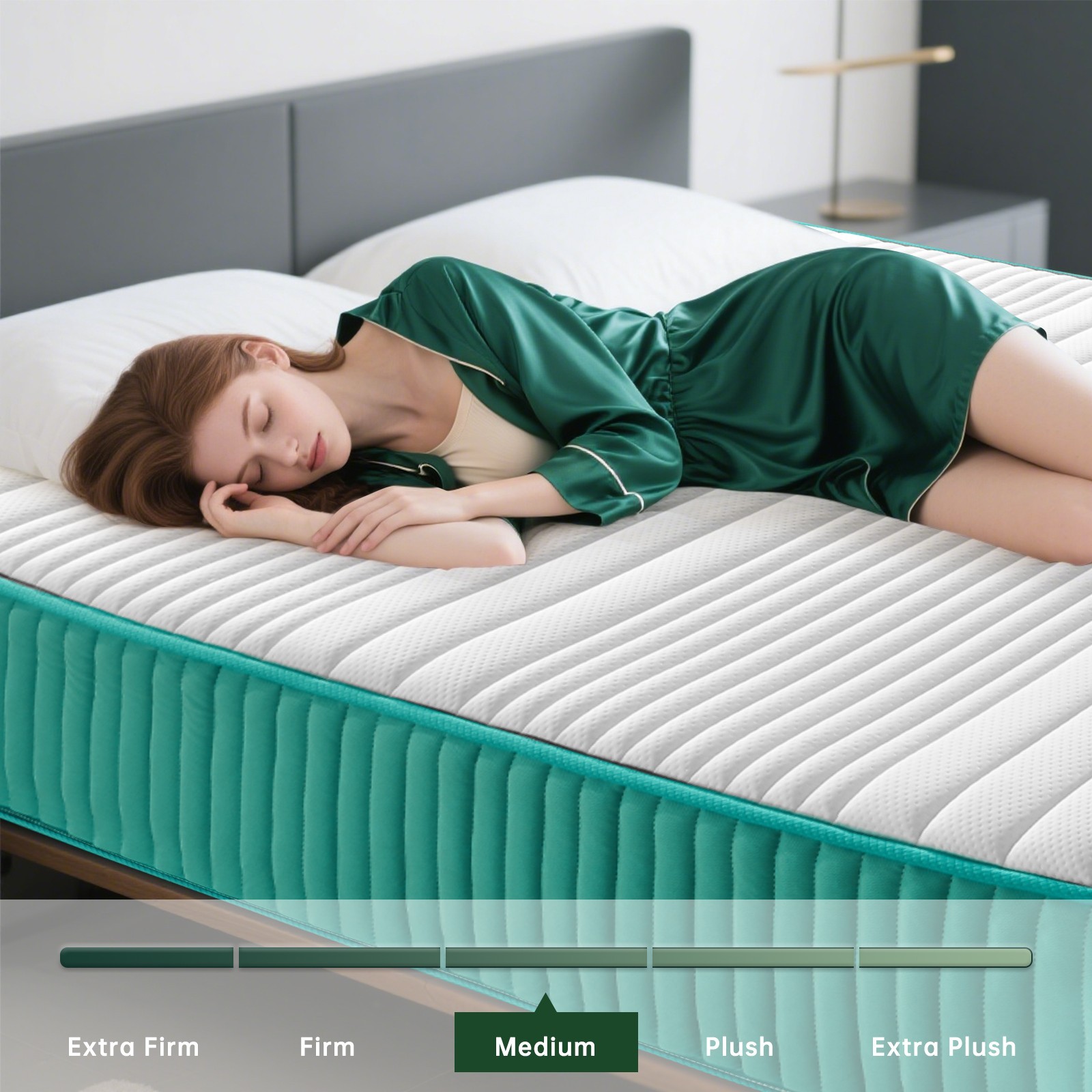 12″ Memory Foam and Pocket Spring Hybrid Mattress in a Box,CertiPUR-US Certified