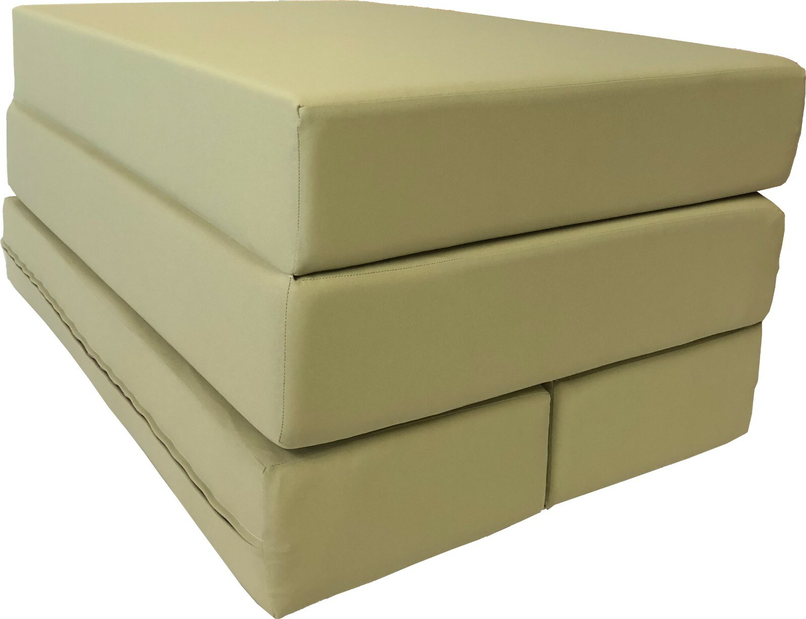 Full Size Folding Foam Mattresses, Sofa Beds, Chairs, Couches, Ottoman Khaki