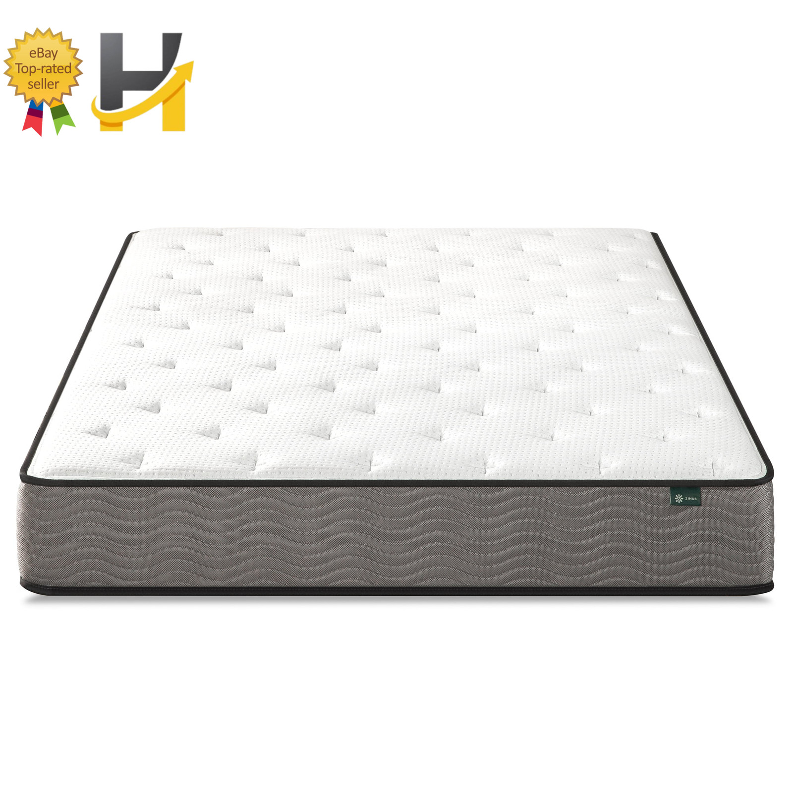 Zinus Support Plus 10″ Twin Tight Top Medium Hybrid Mattress with Comfort Foam