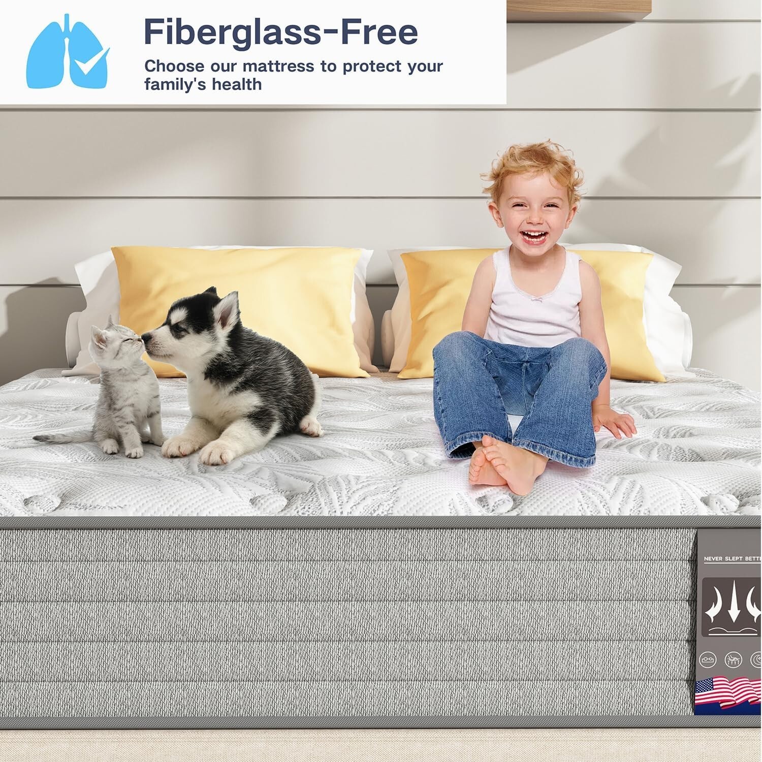 12″ 14″ Gel Memory Foam & Innerspring Hybrid Mattress, Twin Full Queen King Size