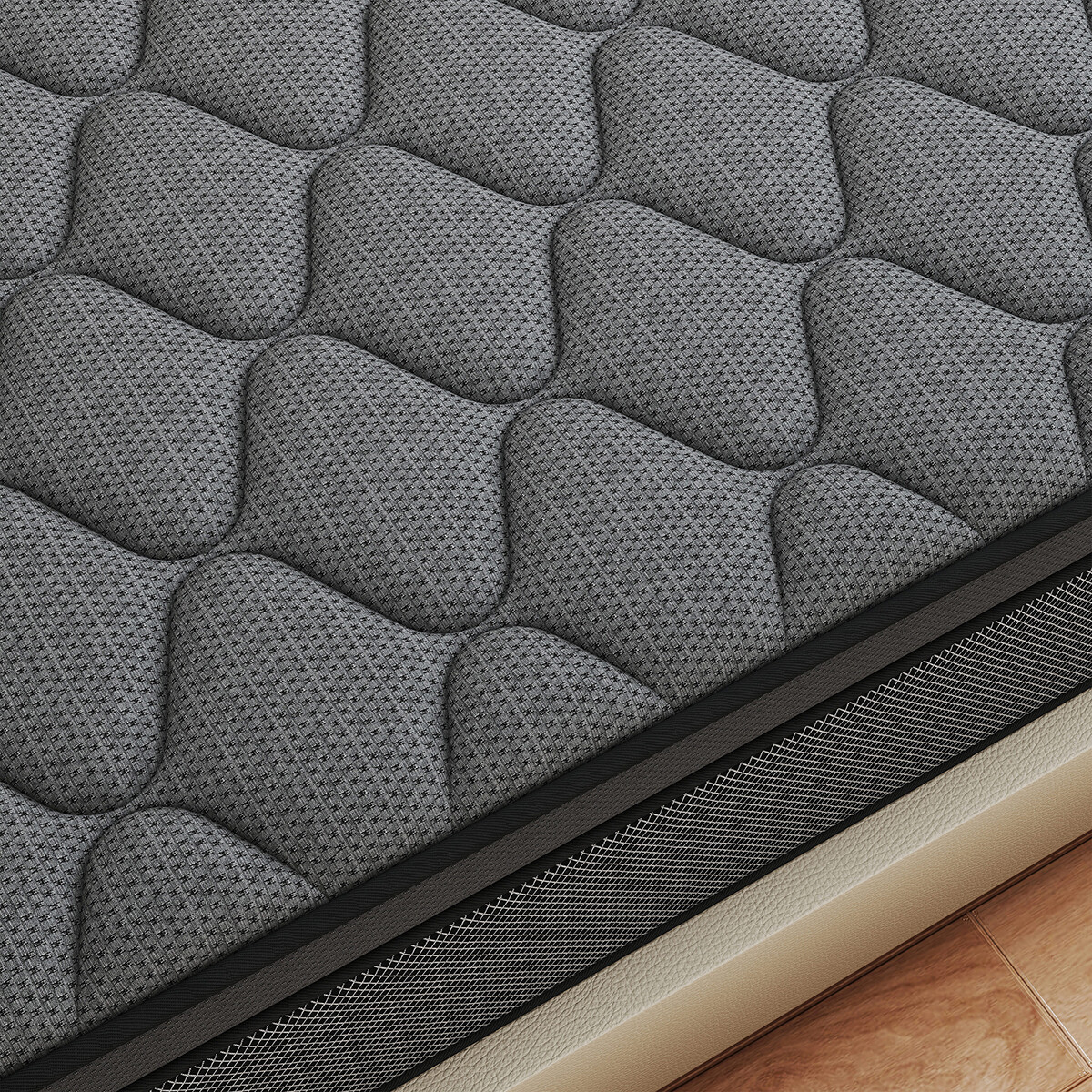 12″ Mattress In a Box Gel Memory Foam Pocket Spring Twin Full Queen King Size