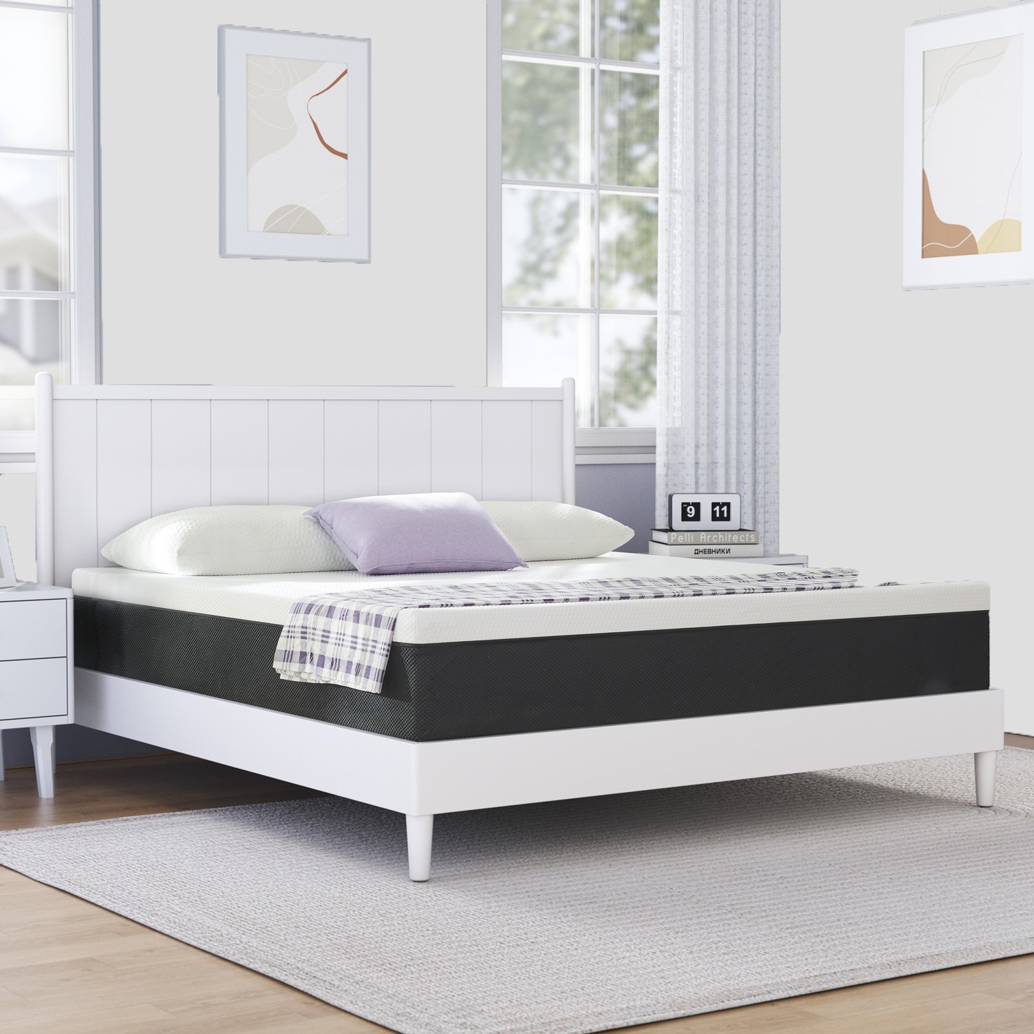 8″10″12″ Twin Full Queen King Size Gel Memory Foam Mattress,Mattress In A Box