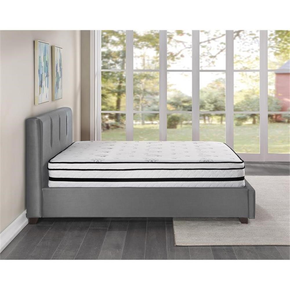 Lexicon Homelegance Bedding 12″ Fabric Eastern King Hybrid Mattress in White