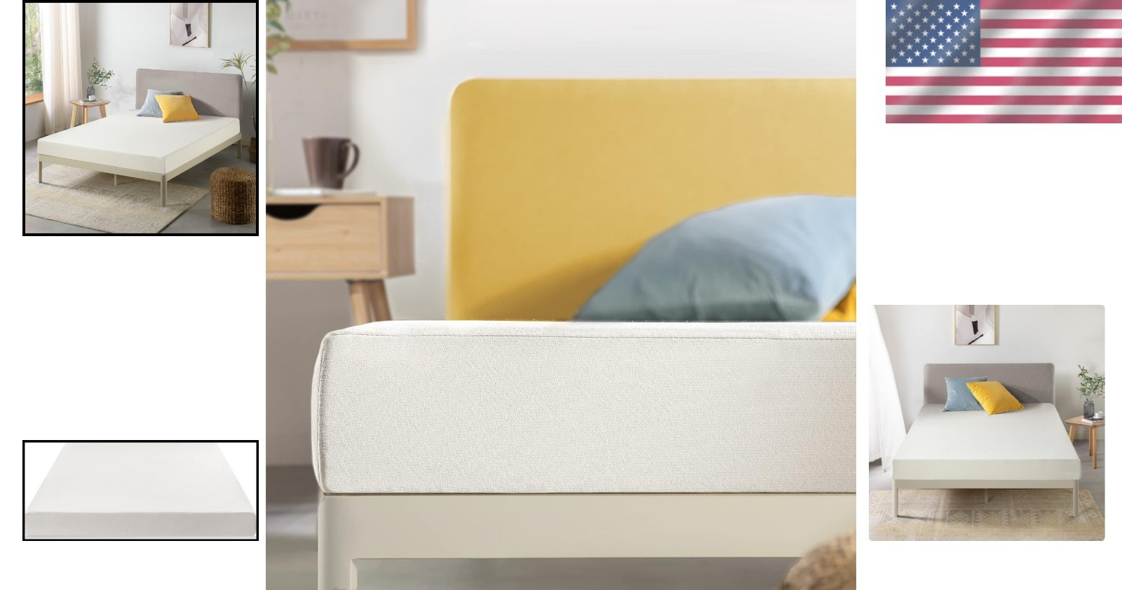 6-Inch Bed-In-A-Box Full Mattress with Green Tea Memory Foam – Relaxing Comfort