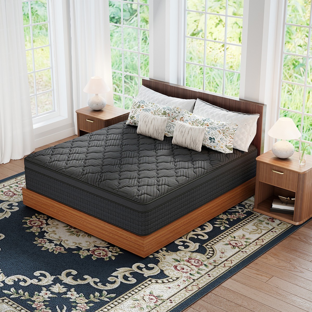 12″/14″ Gel Memory Foam Hybrid Spring Mattress In a Box Twin Full Queen King