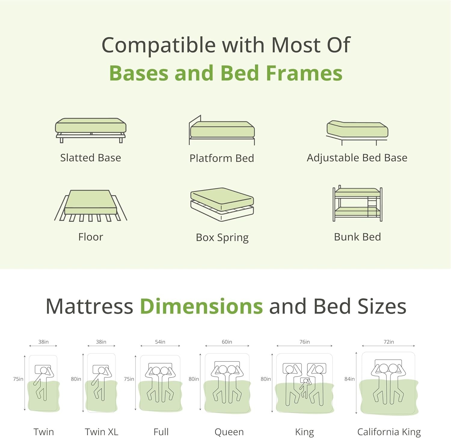 Twin XL Memory Foam Mattress, Pressure Relief, Cooling Gel