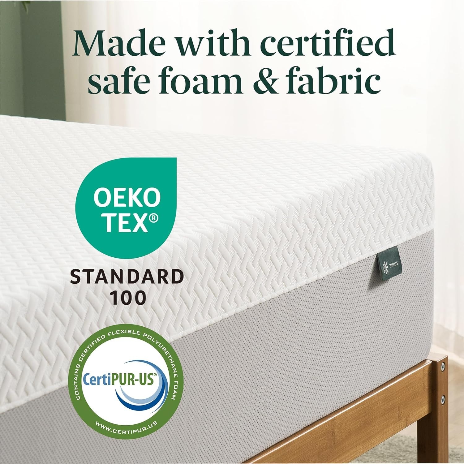 Airflow Memory Foam Mattress, Queen Size, Fiberglass Free