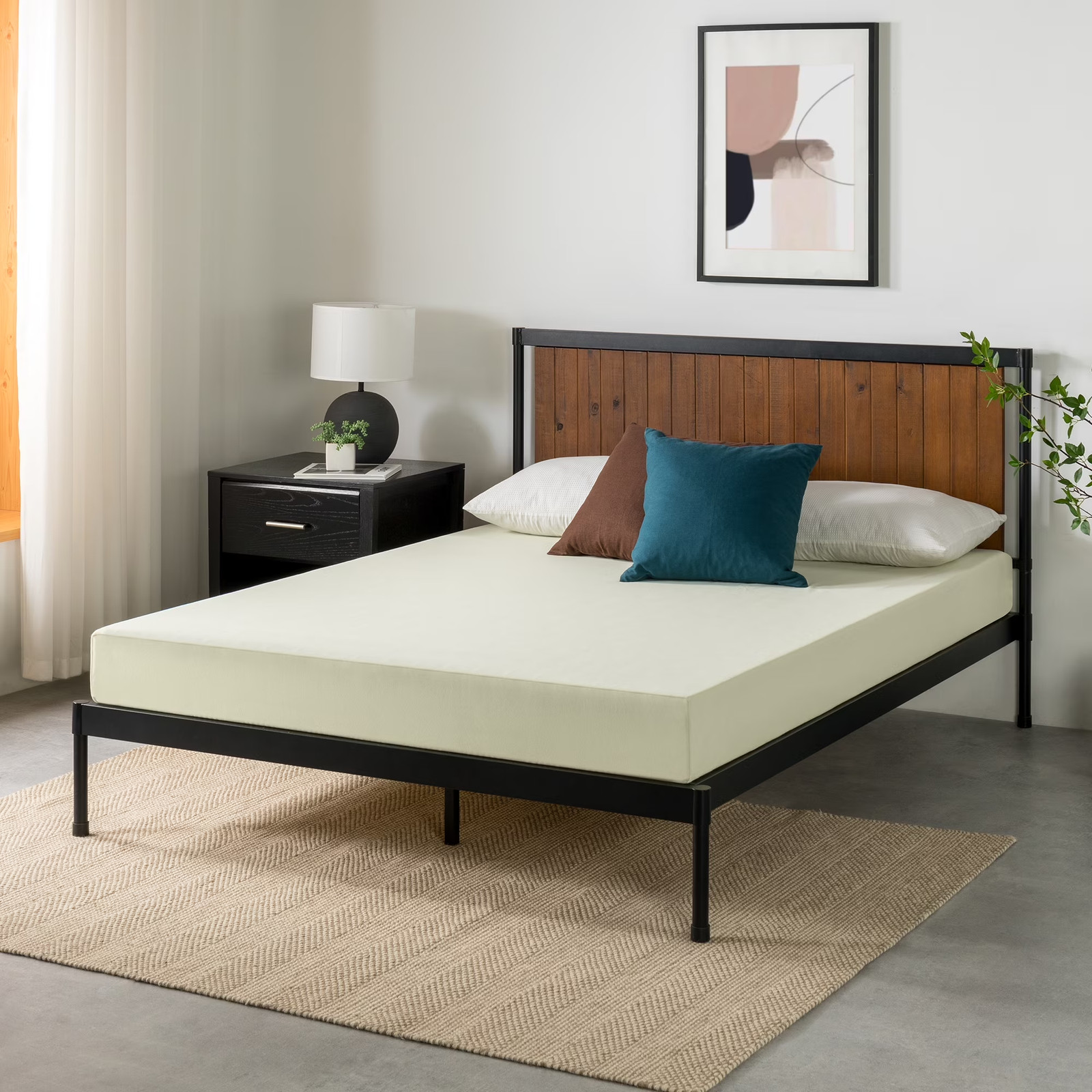 8 Inch Twin Full Queen Size Gel Airflow Memory Foam Mattresses Medium Tight Top
