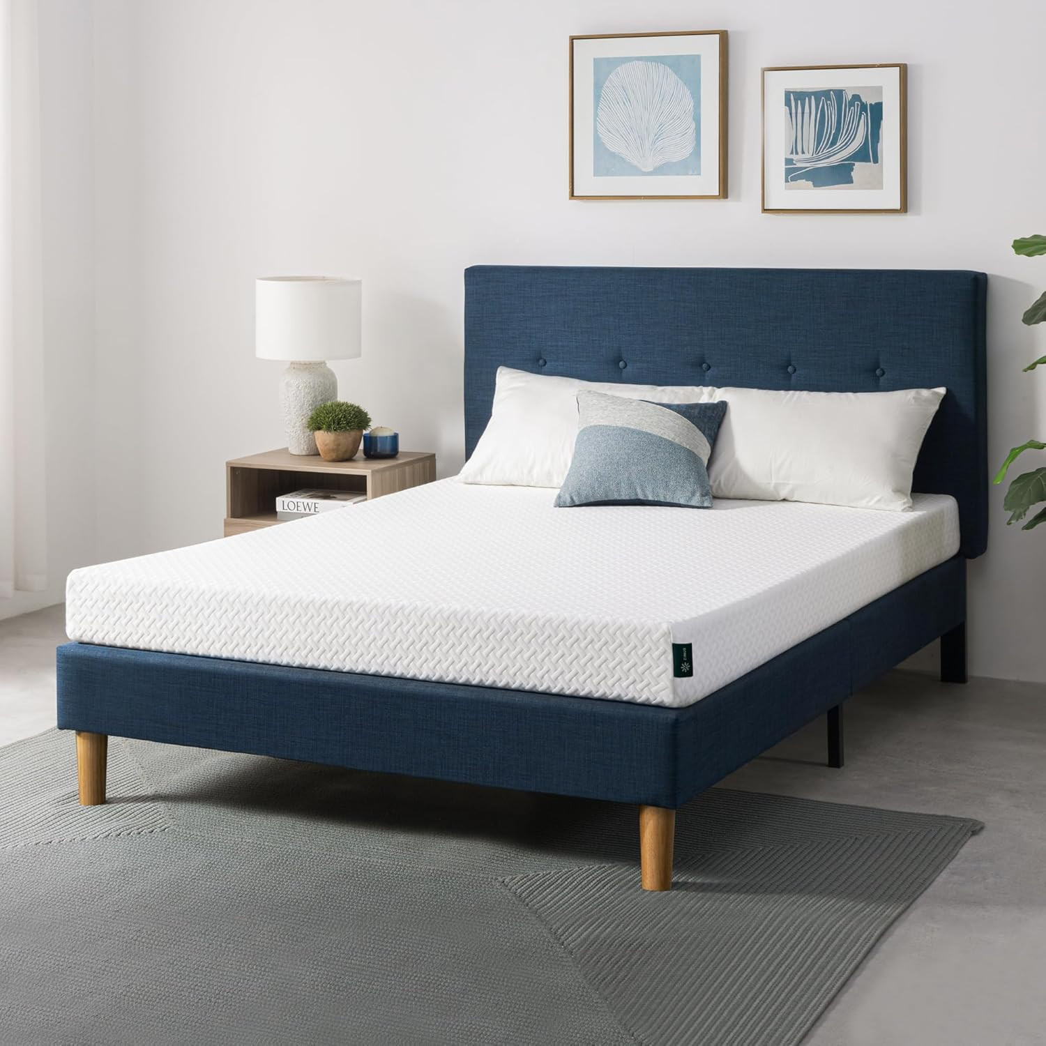 6 Inch Queen Cooling Essential Memory Foam Mattress [Newversion], Fiberglass Fre