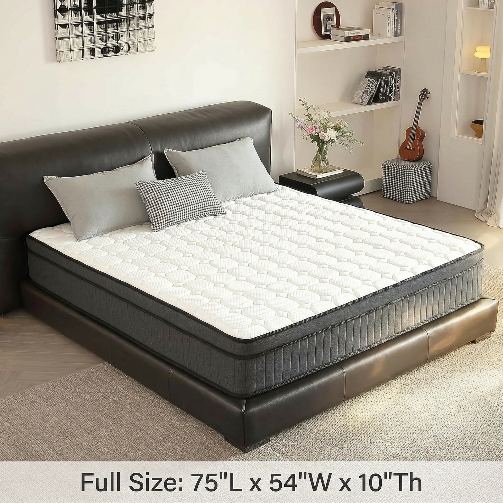 10 Inch Exceptional Breathability Queen/Full Mattress Peaceful Sleep Every Night