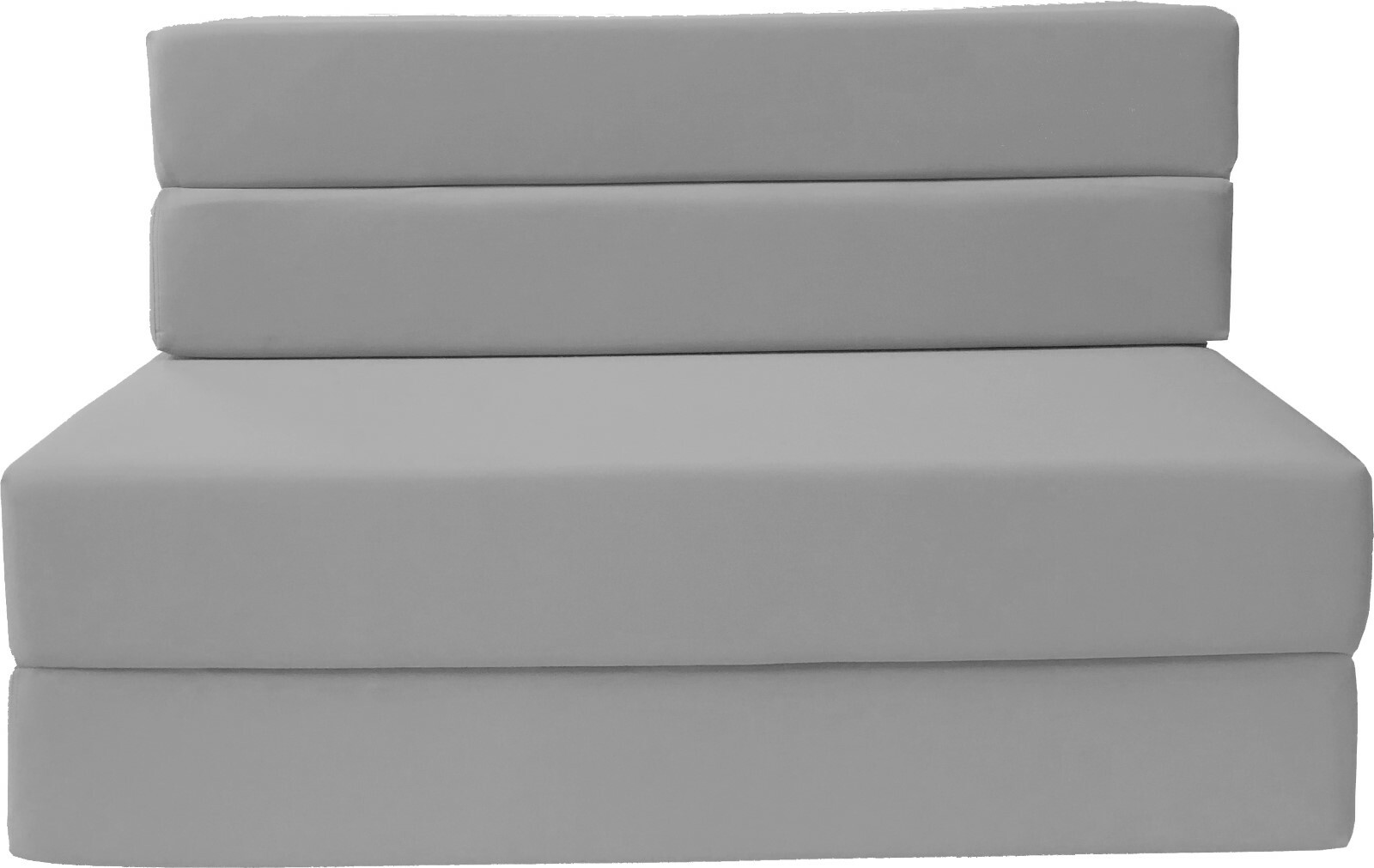 Twin Folding Foam Mattresses, Lounger Sofa Couches Chairs, Beds 6x39x75 Gray