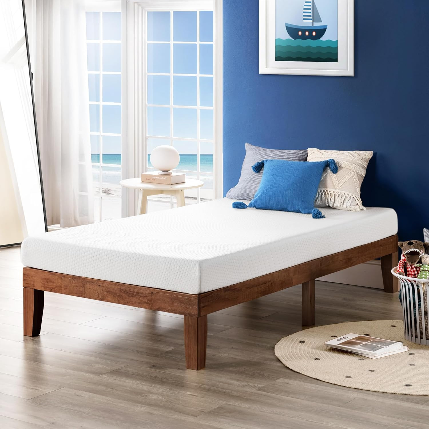 5 Inch Twin Mattress, Cooling Gel Memory Foam Mattress for Kids and Adults, Medi