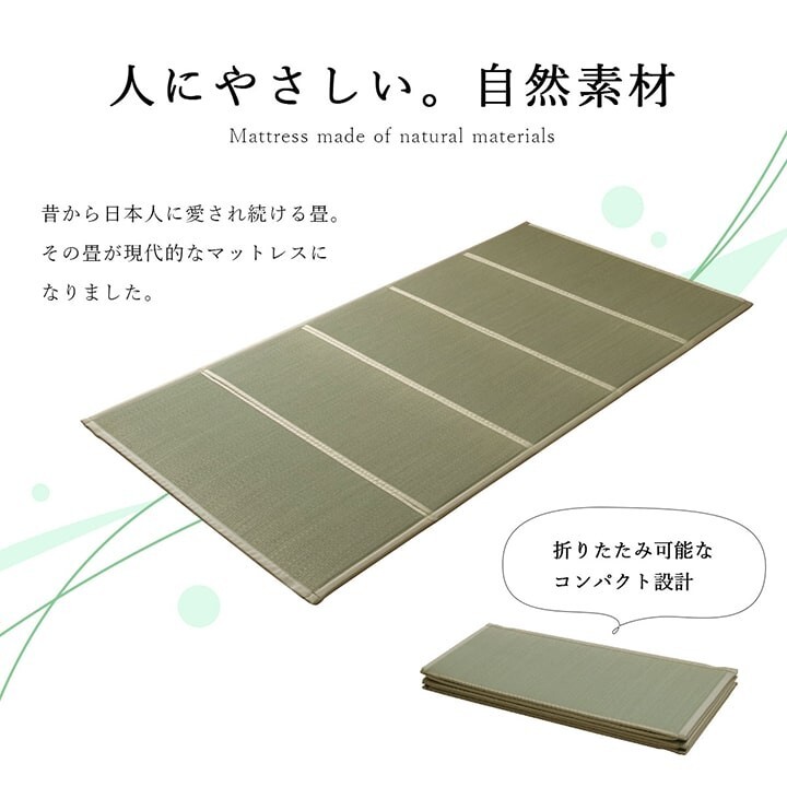 Igusa Tatami Mattress Mat Floor Compact Foldable Odor Control Japan