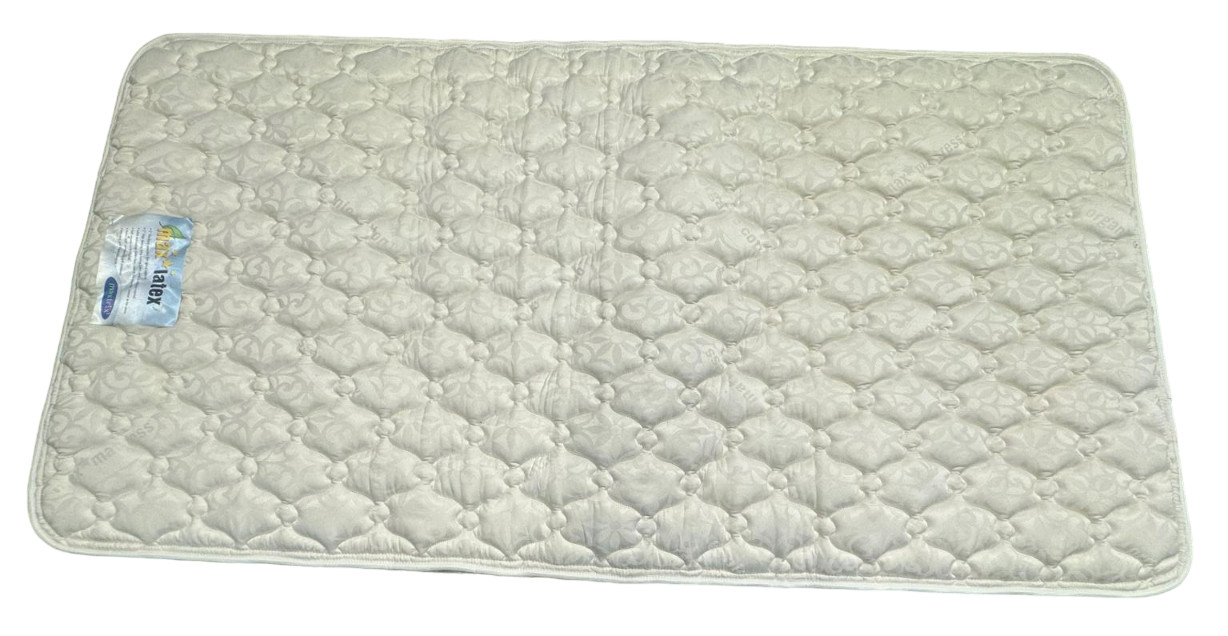 HSM Hickory Bedding 3″ Twin Latex Mattress Organic Cotton Nanotex 73 x 37.5 x 5″