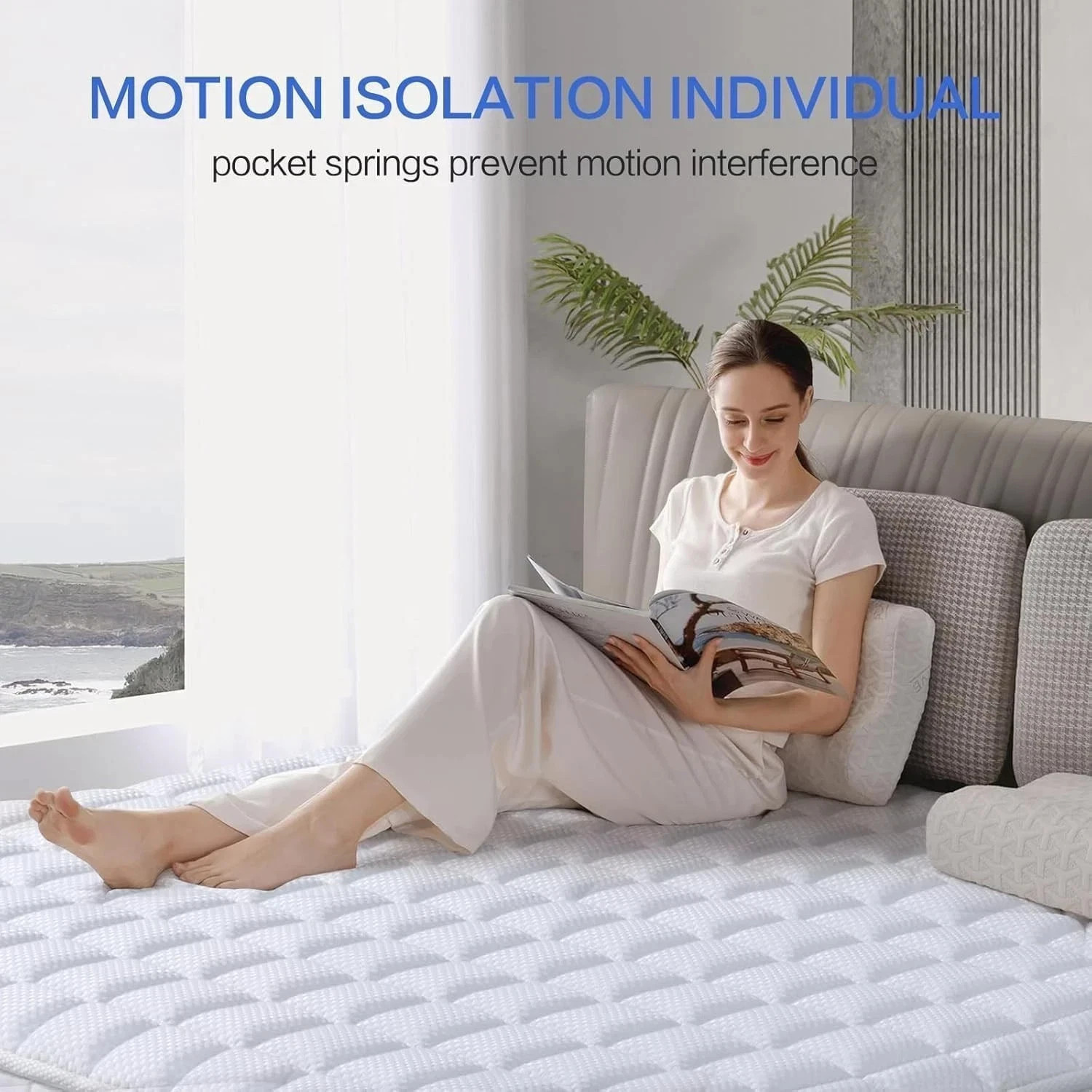 MLILY EGO Copper Gel Memory Foam Mattress 12″ Cal King & Twin XL Bed in Box