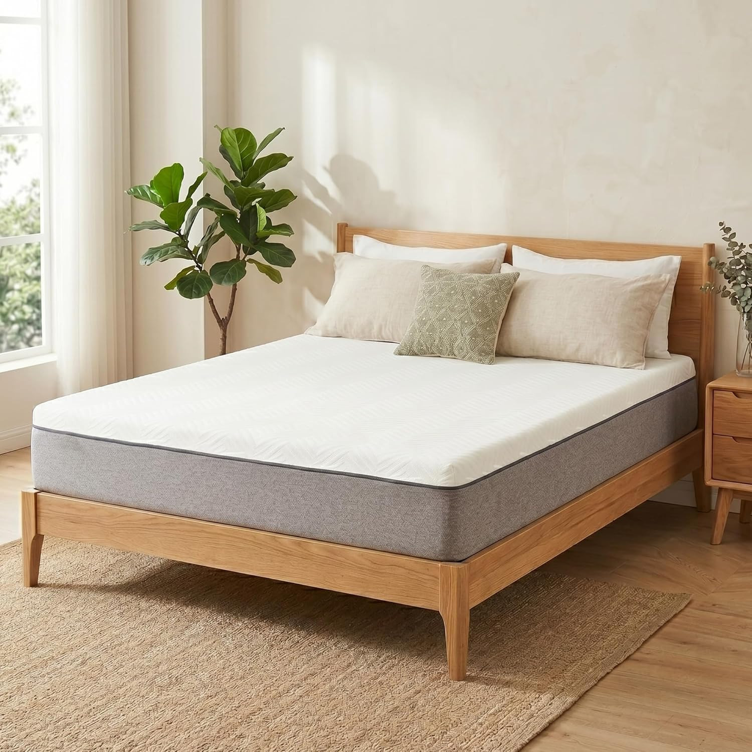 8-Inch Full Memory Foam Mattress with Washable Cover – Soft & Comfortable