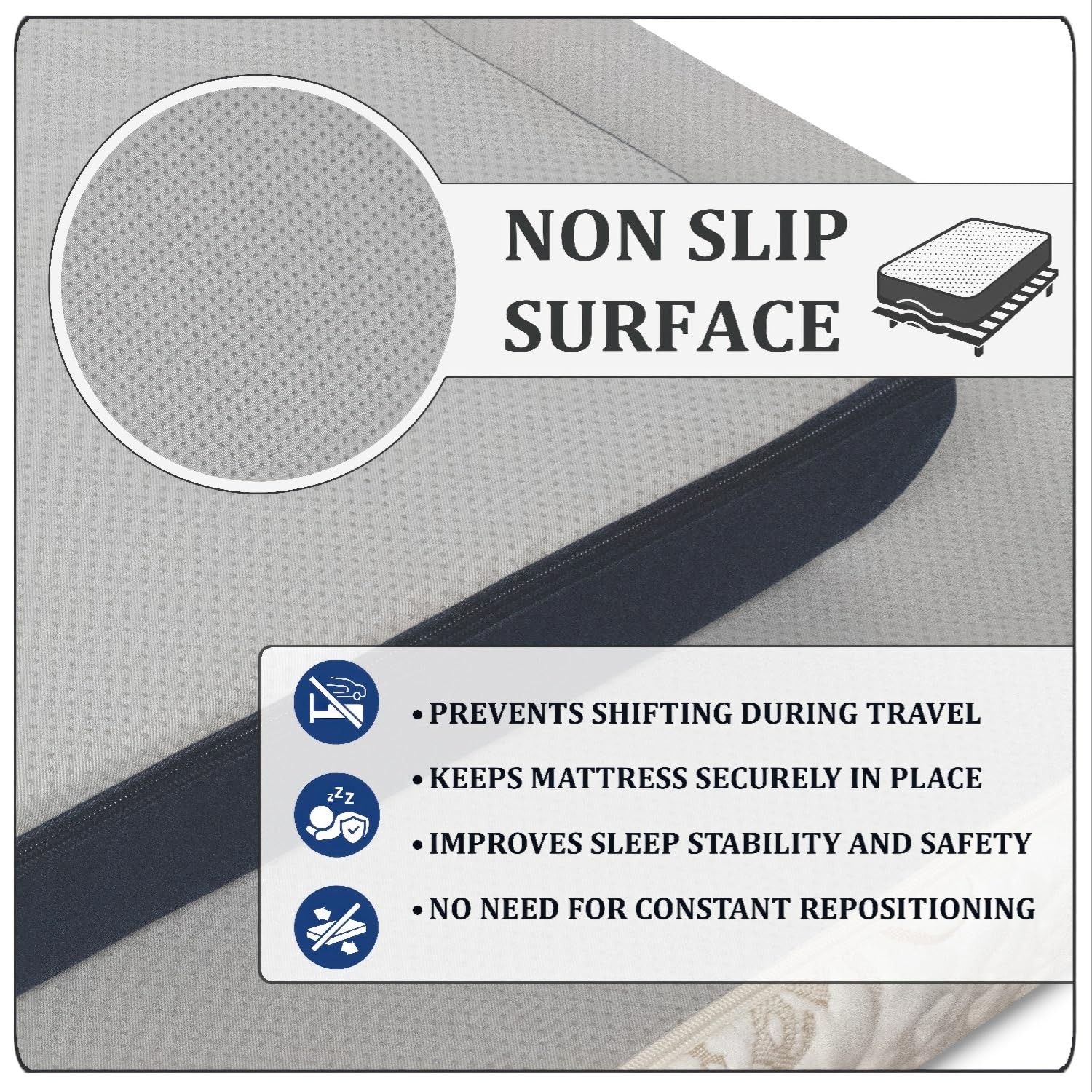 Foamma 4” x 24” x 72” Truck, Camper, RV Travel Visco Gel Memory Foam Bunk Mattre