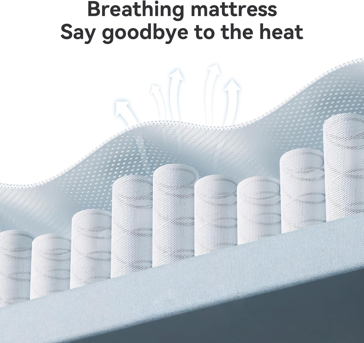 10″ Memory Foam Queen Mattress Hybrid Spring Individually Wrapped Pocket Coils