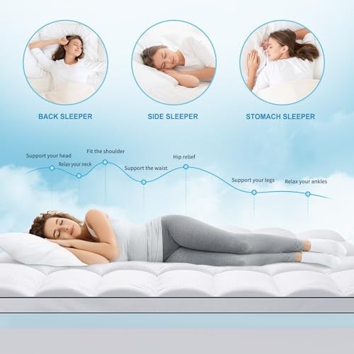 Size Dual Layer 4 Inch Memory Foam Queen 2″Memory Foam+2″Mattress Topper