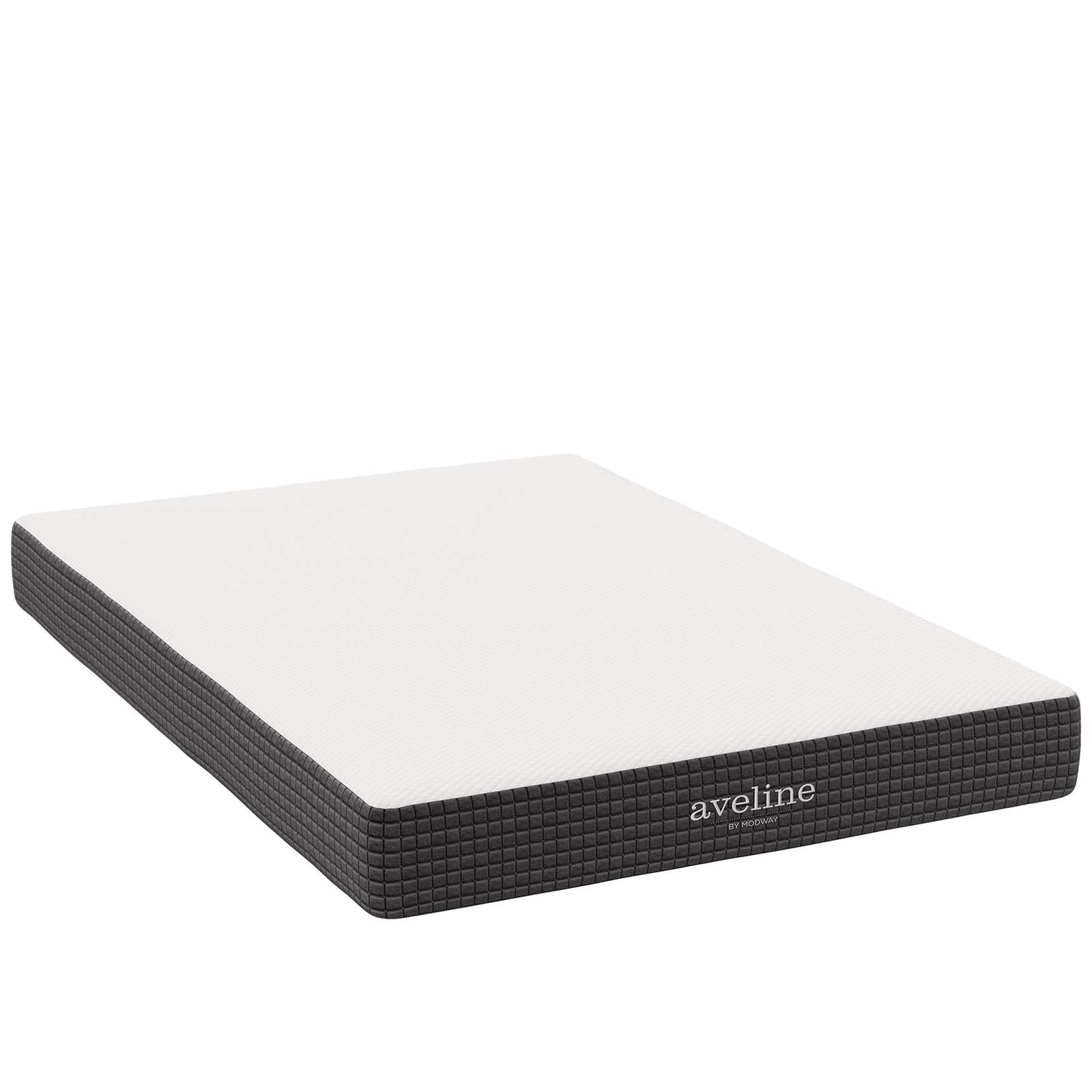 Modway Aveline 8″ Modern Style Memory Foam Full Mattress in White