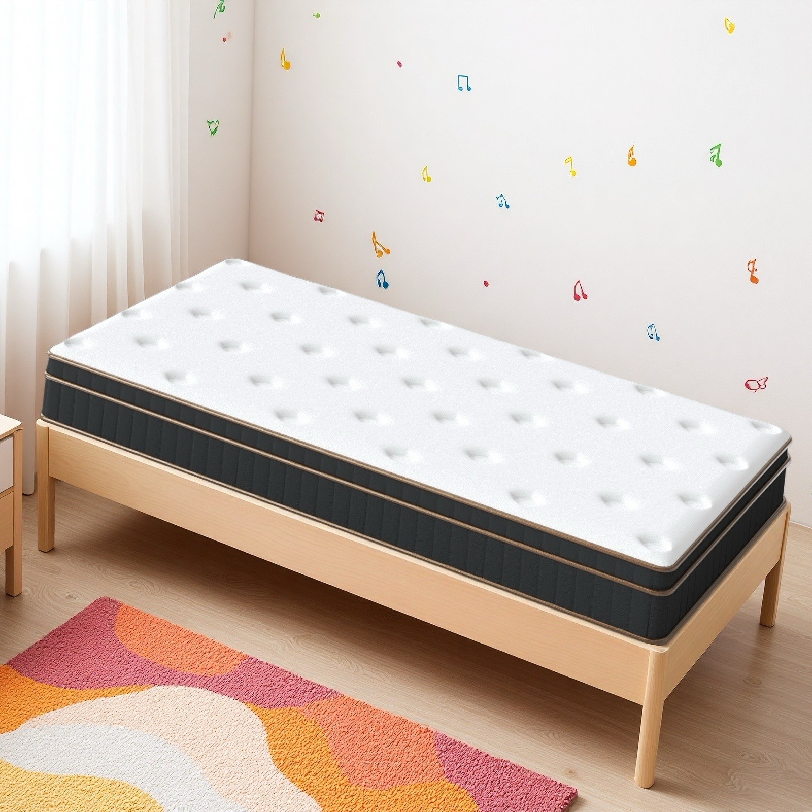 Twin Innerspring Mattress 10″ – Medium Firm Breathable For Dorms Guests