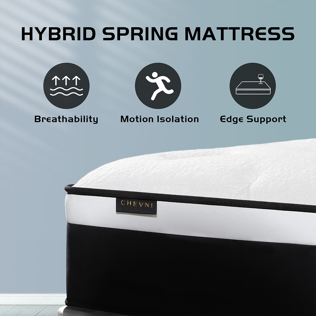14” Mattress Twin Full Queen King Size Memory Foam InnerSpring Bed in a Box