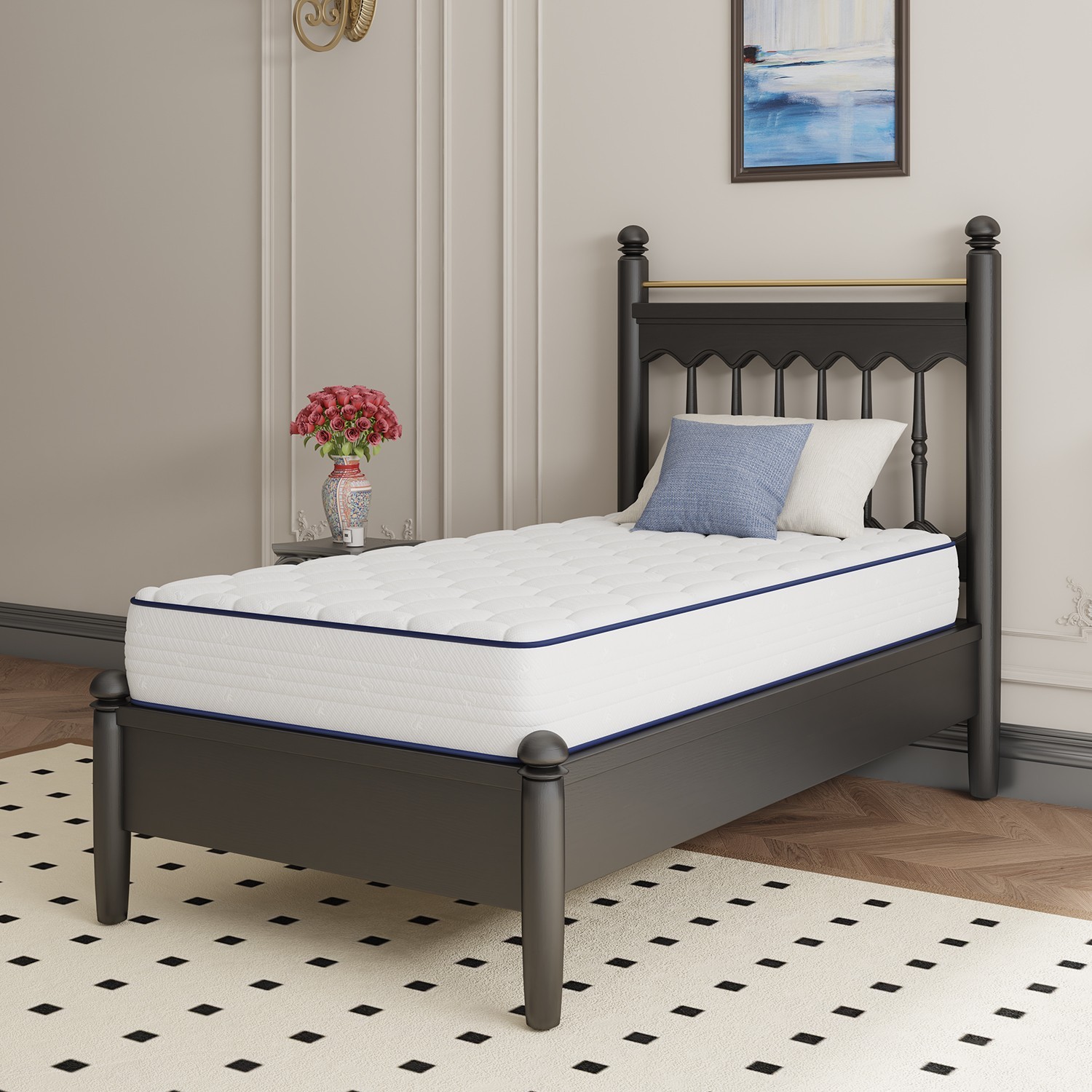 Avenco Pearl 8″ Twin XL Size Medium Adult Supportive Innerspring Mattress
