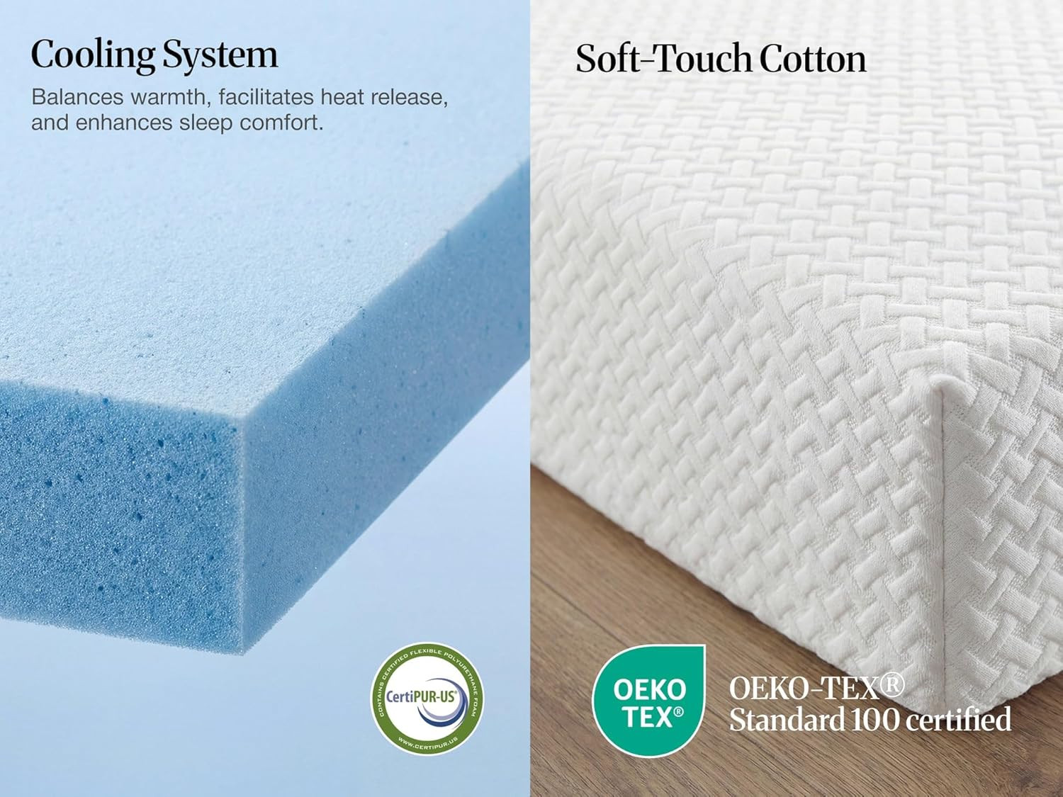 8-Inch Full Size Cooling Gel Memory Foam Mattress – Medium Firm Support