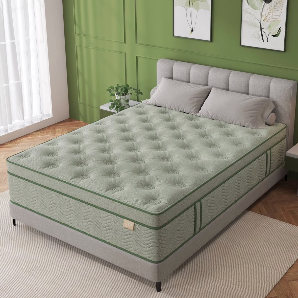 King Hybrid Mattress 10in Gel Memory Foam Euro Top Medium Firm Colchon King Bed