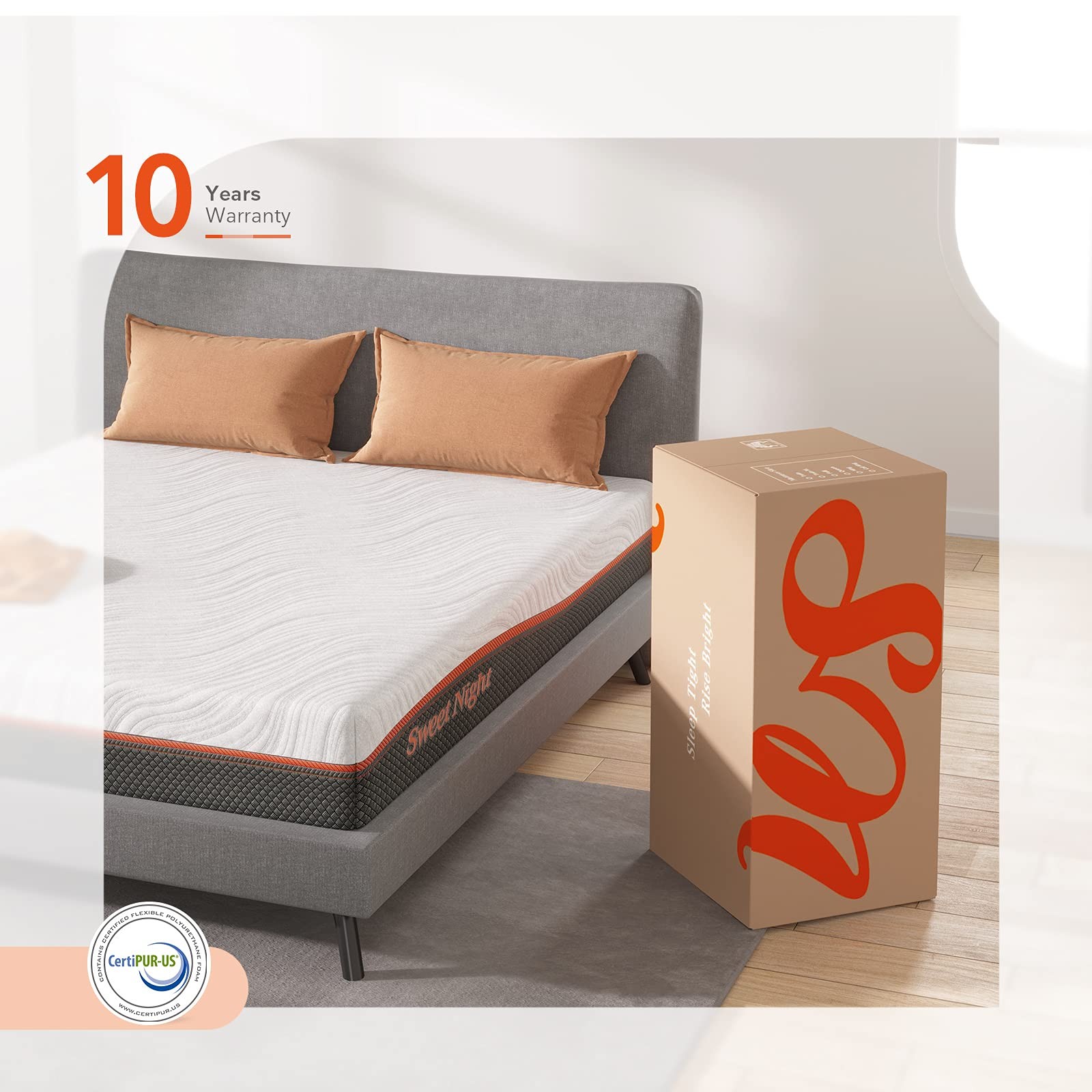 Twin Mattress, 8” Hybrid Mattress with Gel Memory Foam & Pocket Innerspring, …