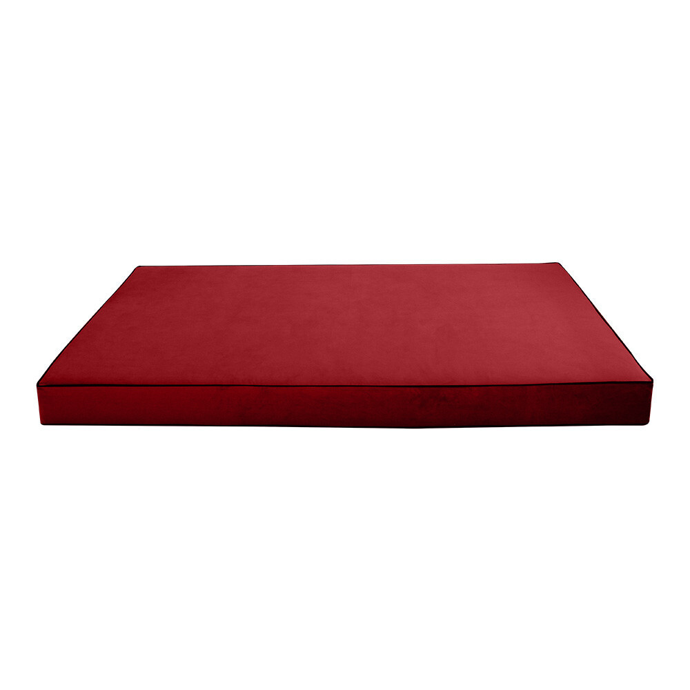 Contrast Pipe 6″ FULL 75x54x6 Velvet Indoor Daybed Mattress |COVER ONLY|-AD369