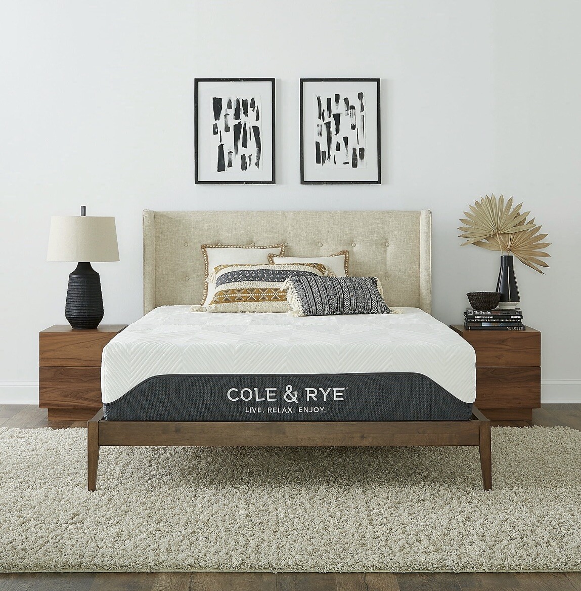 Cole & Rye Spirit 12” medium plush hybrid of Gel memory foam and spring Mattress