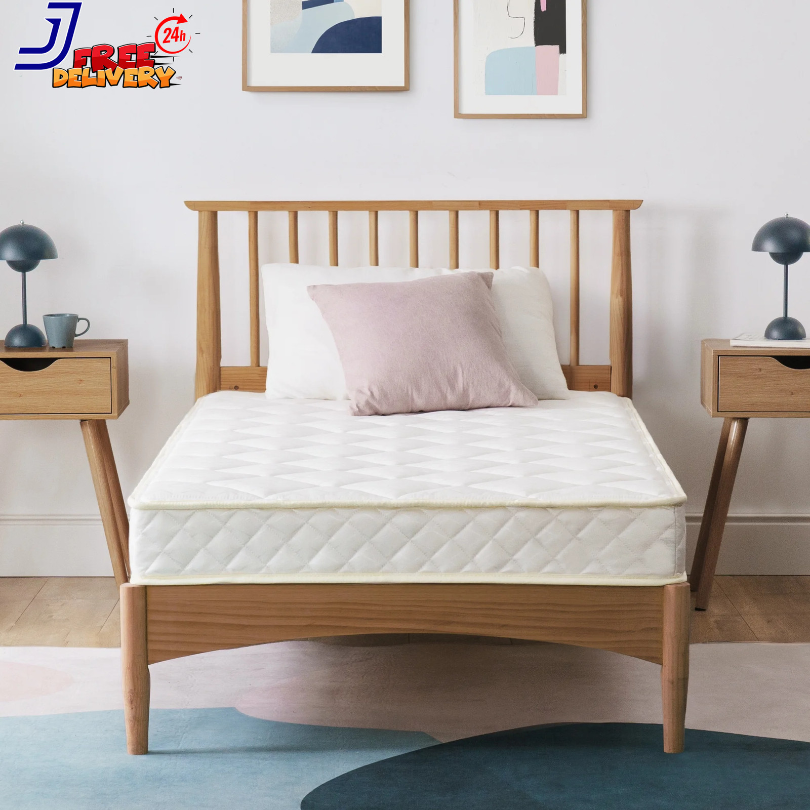 Twin Full 6″ Innerspring Comfort Bed Mattress for Bunk Beds Bedding