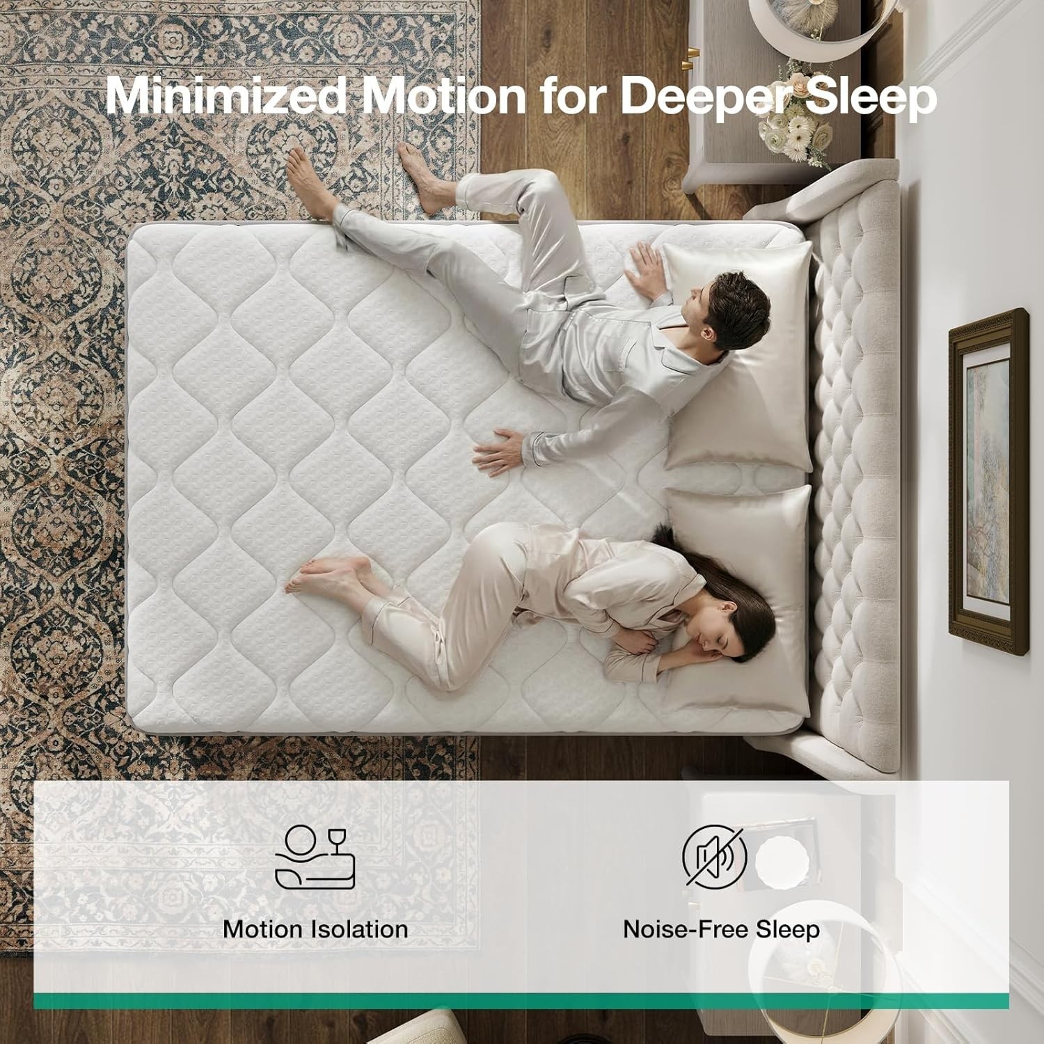 Full Size Mattress, 12 Inch Hybrid Mattress in A Box, Pocket Innerspring for …