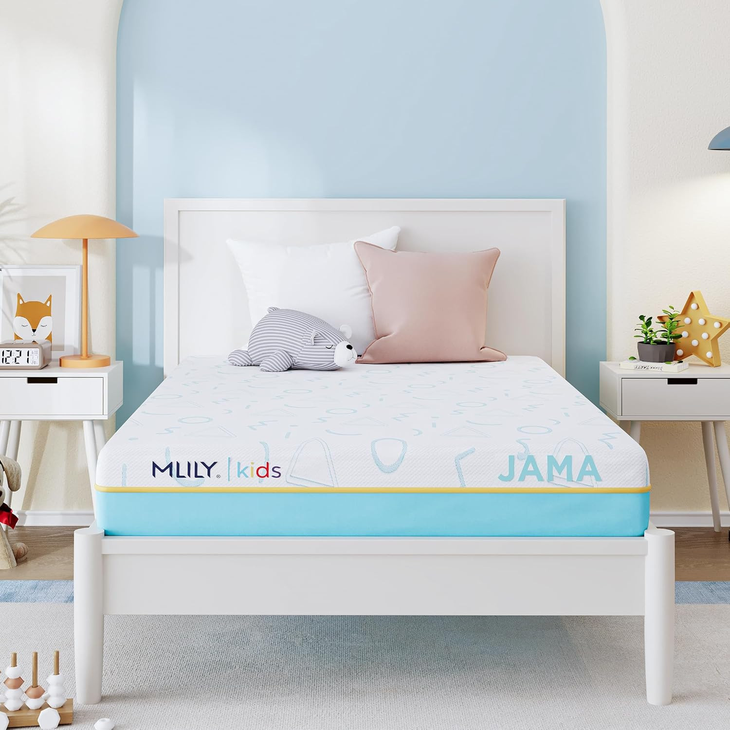 JAMA 5″ Kids Twin Mattress – Medium Firm Memory Foam – CertiPUR-US Certified