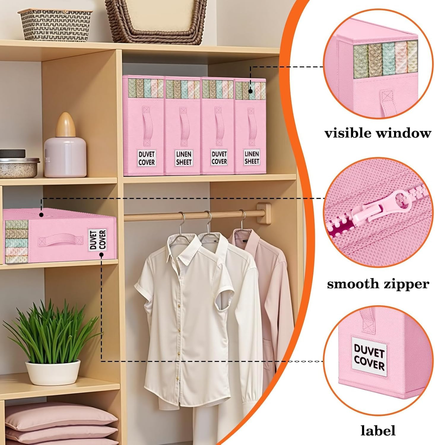 Sheet Organizers and Storage,Closet Bed Sheet Organizer under Bed Storage and Or