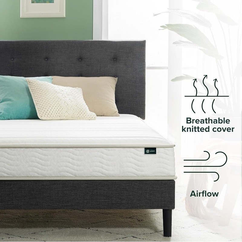 Comfortable Hybrid Mattress Durable Support CertiPUR-US Certified Safe Materials