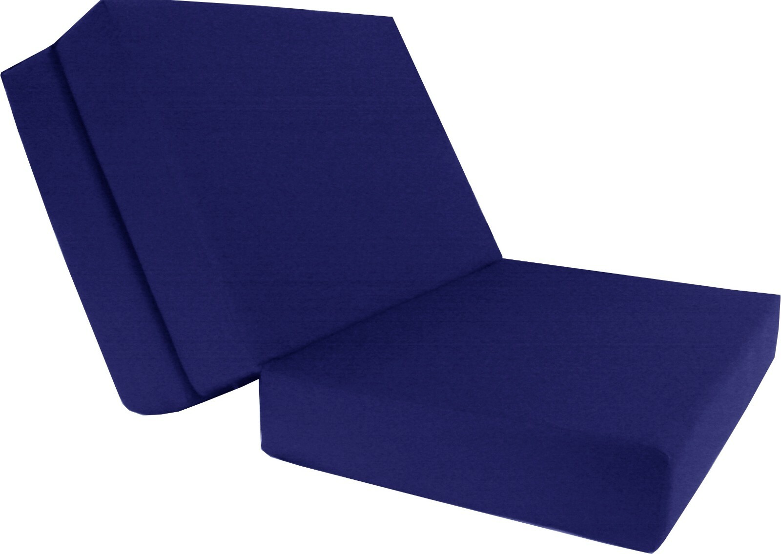 Queen Trifold Foam Beds, Foldable Mattresses, Cushions, Seats 6x60x80 Royal Blue