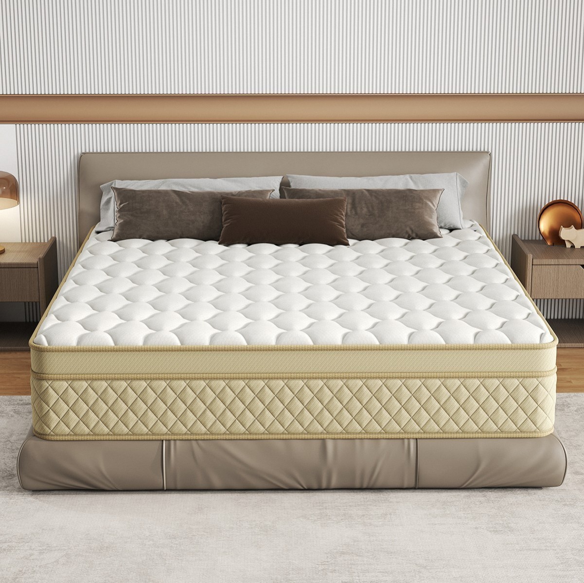 Chevni Hybrid Mattress Gel Memory Foam Pocket Spring Twin Full Queen King 12/14