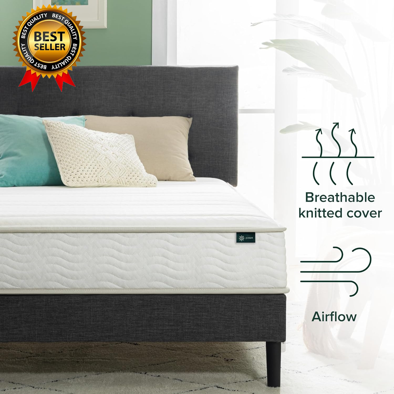 8 Inch Foam and Spring RV Mattress, [New Version], Short Queen for Rvs, Campers