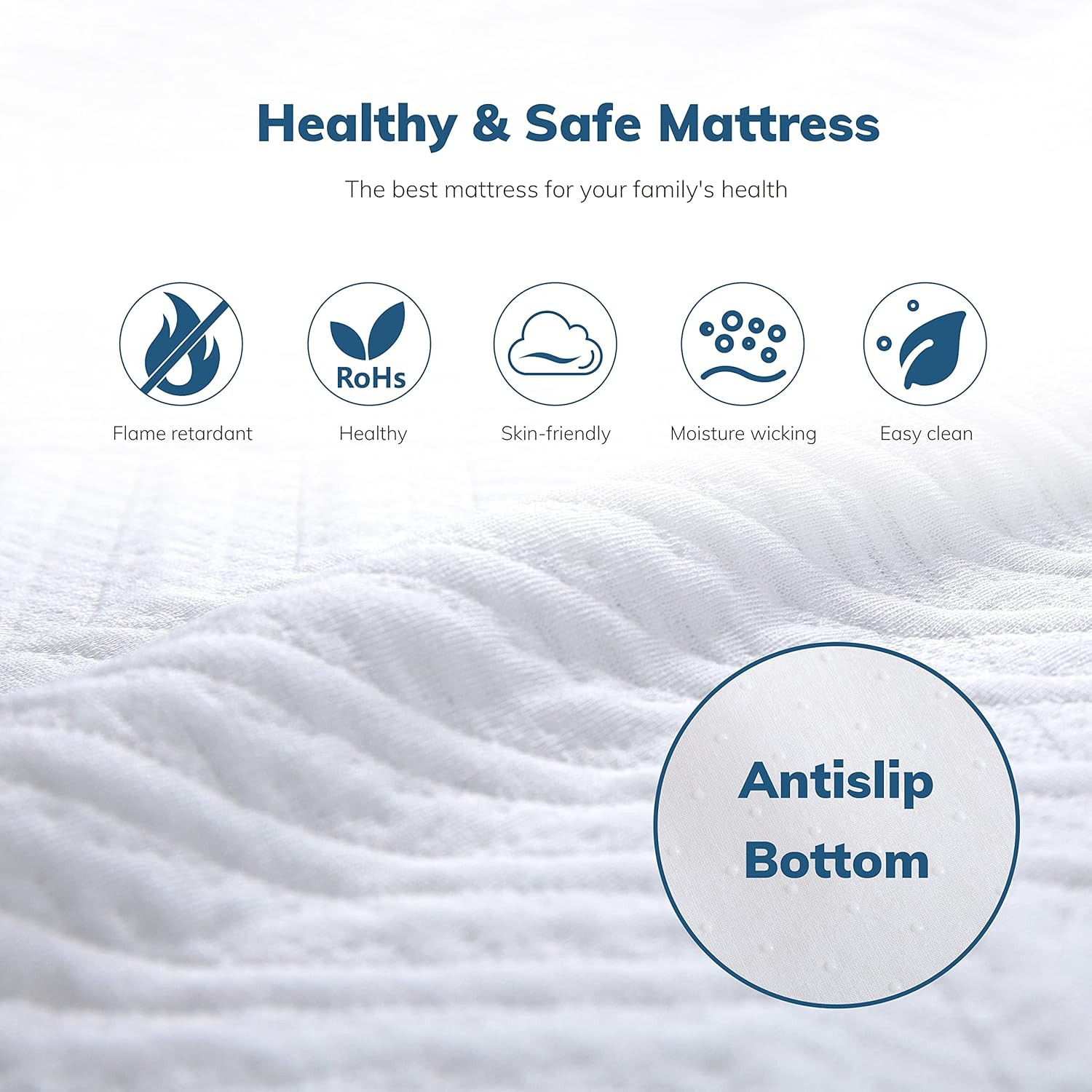 EGOHOME Queen Memory Foam Replacement Mattress Sleeper 4.5-Inch for Convertible