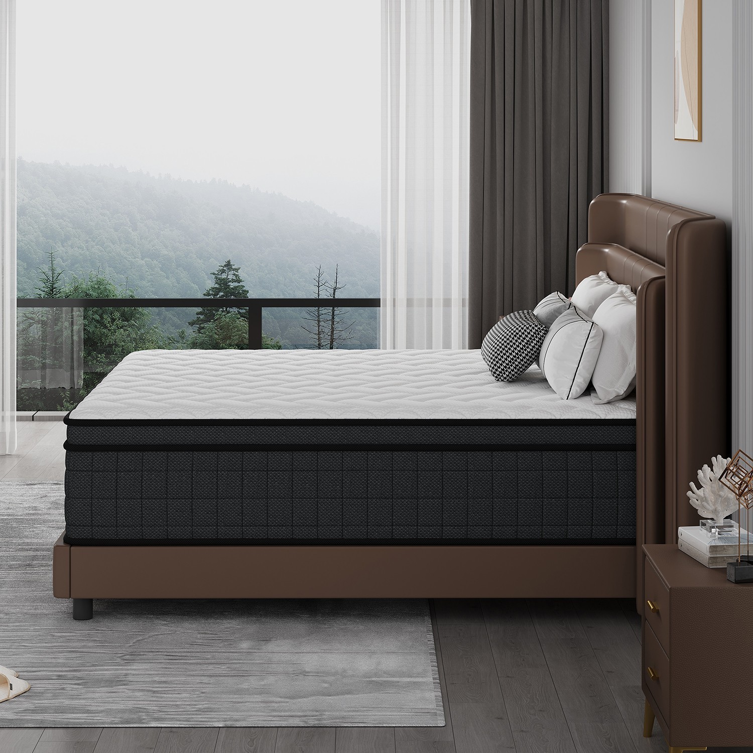 10″12″Twin Full Queen King Size Gel Memory Foam Mattress in a Box, Made in USA