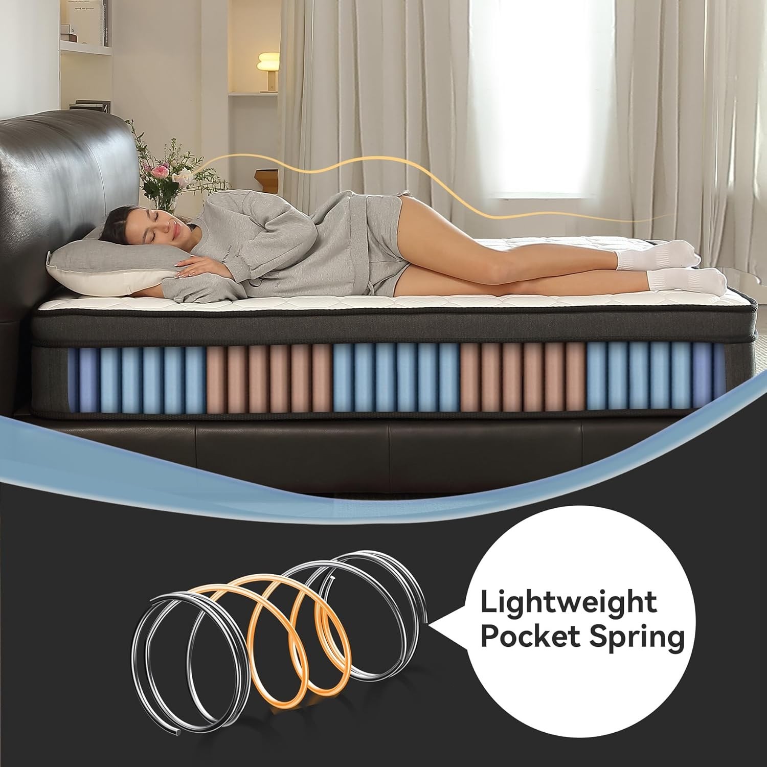 10 Inch Exceptional Breathability Queen/Full Mattress Peaceful Sleep Every Night