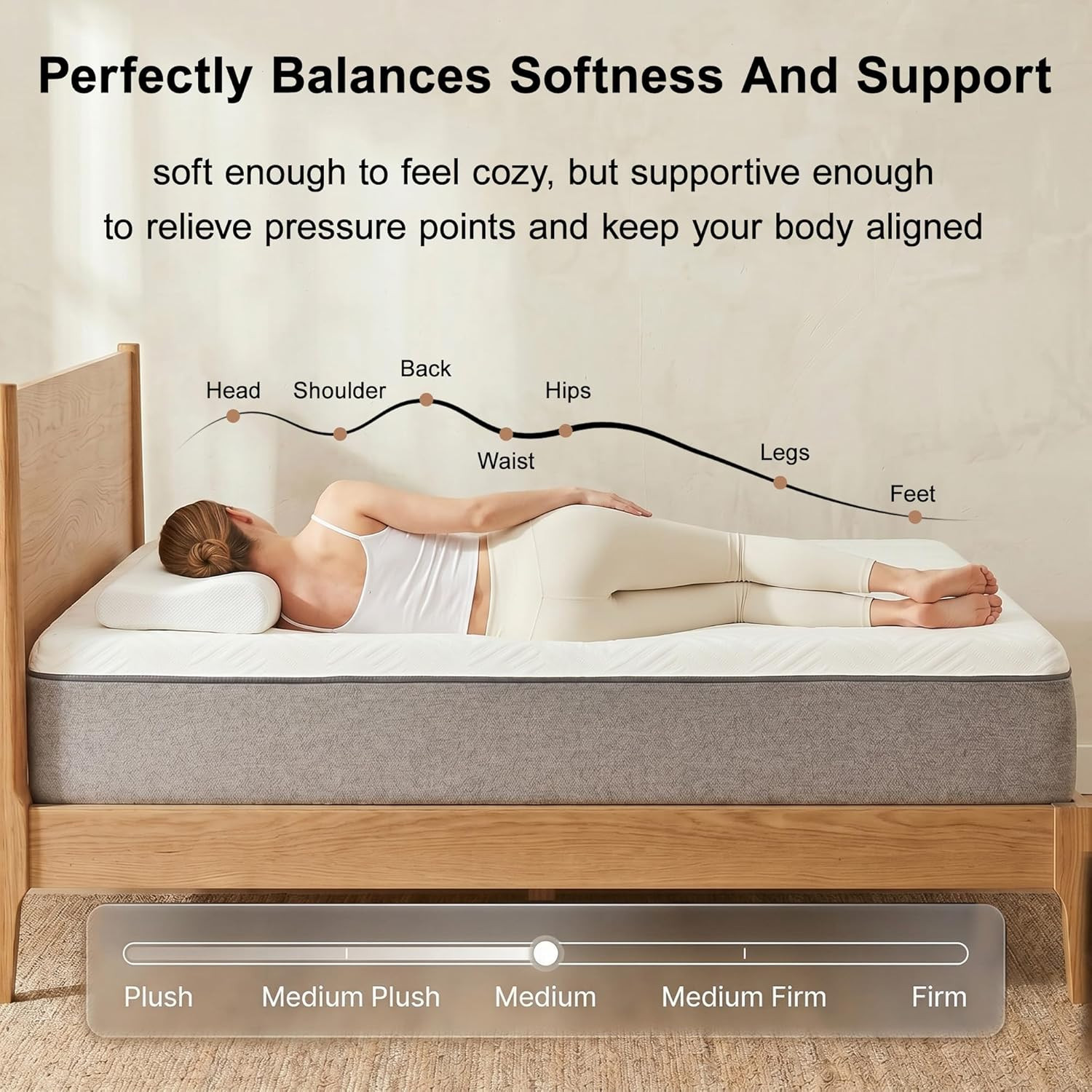 8-Inch Full Memory Foam Mattress with Washable Cover – Soft & Comfortable