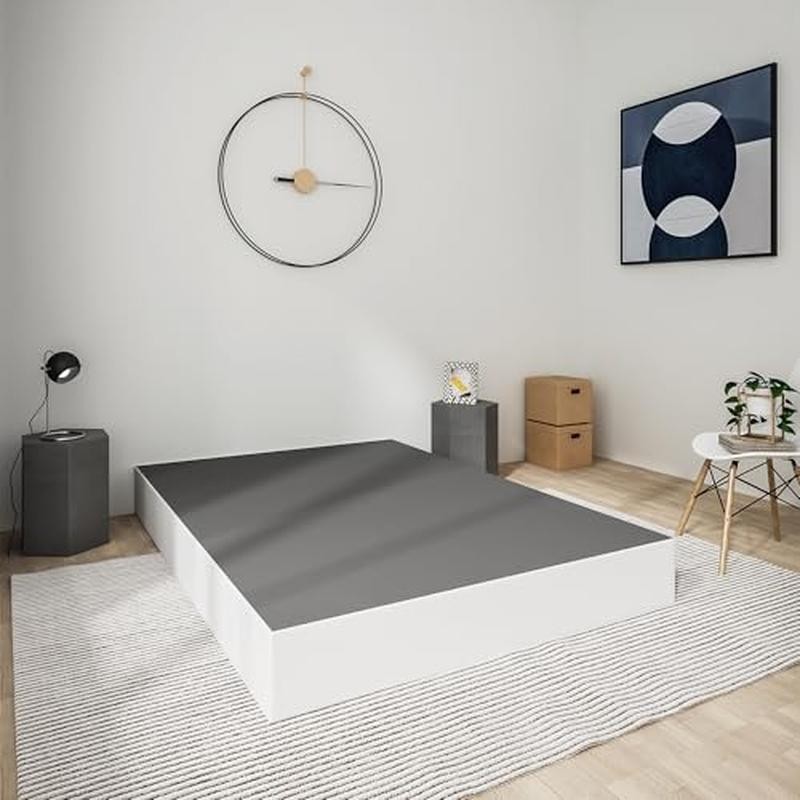 Metal Box Spring Queen Bed Heavy Duty Mattress Foundation Non Slip Easy Assembly