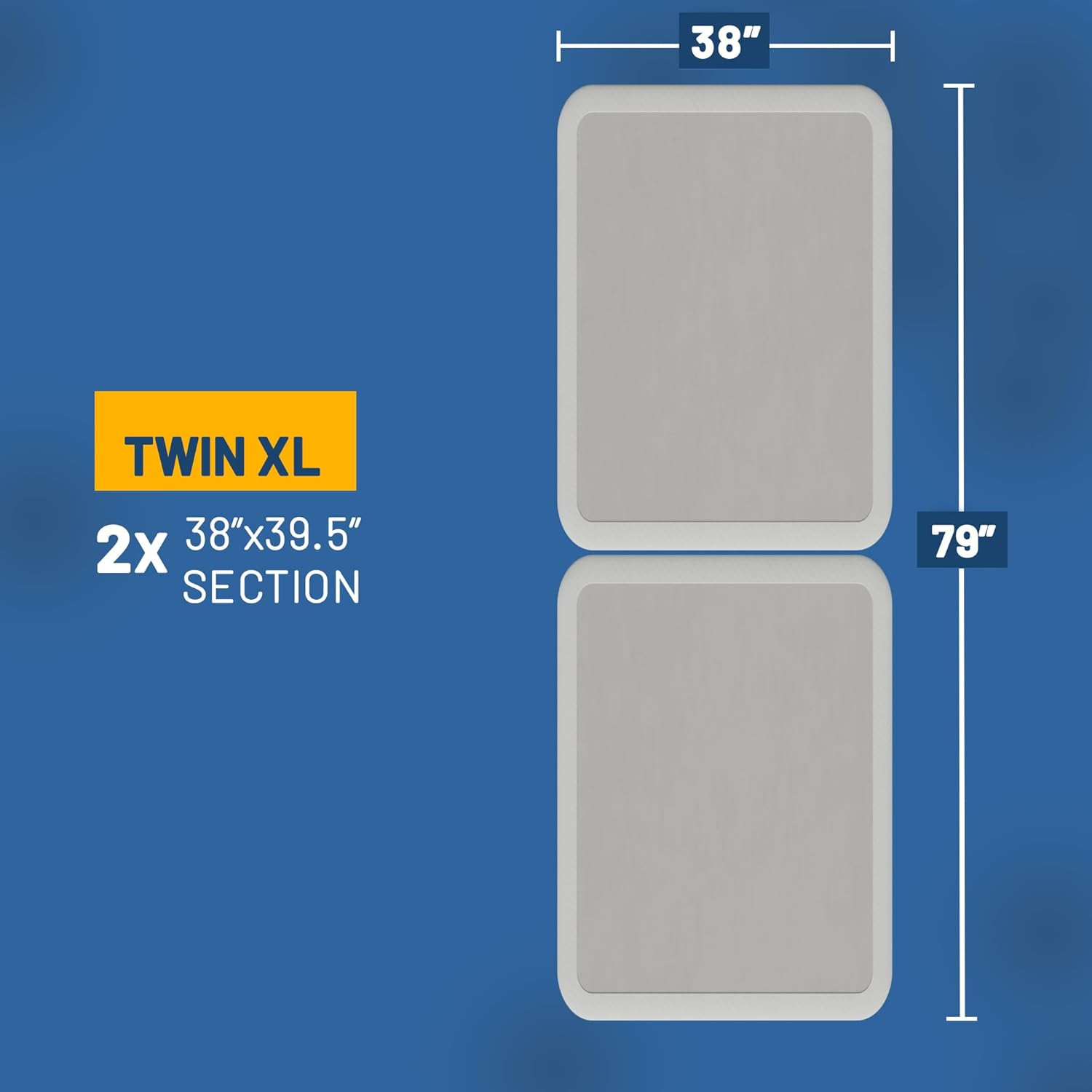 Amish-Made Twin XL Box Spring Bed Base – Quiet, Fully Assembled, White